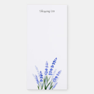 Watercolor Lavender Bouquet Magnetic Notepad