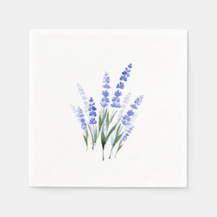 Watercolor Lavender Bouquet Napkins