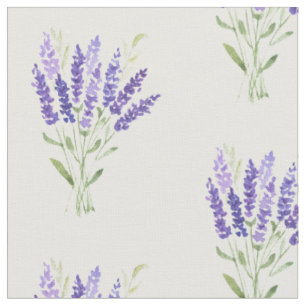Watercolor Lavender Fabric
