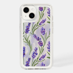 Watercolor Lavender Floral Seamless Pattern Speck iPhone 14 Case