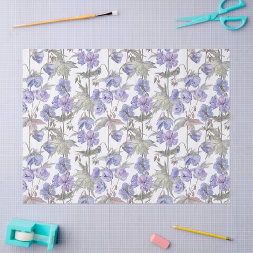 Watercolor Lavender Floral  Tissue Paper