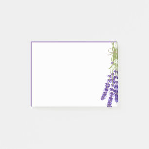 Watercolor Lavender Flower Garden Floral Bouquet Post-it Notes