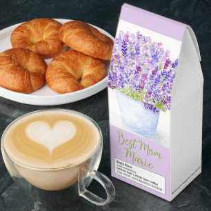 Watercolor Lavender Mother's Day Greeting Roasted Coffee
