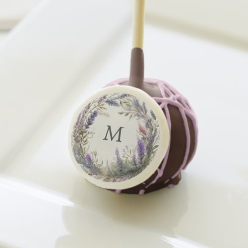 Watercolor Lavender Regal Bridal Shower Cake Pops