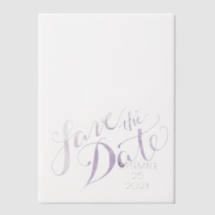 Watercolor Lavender Save the Date Overlay Vellum Invitations