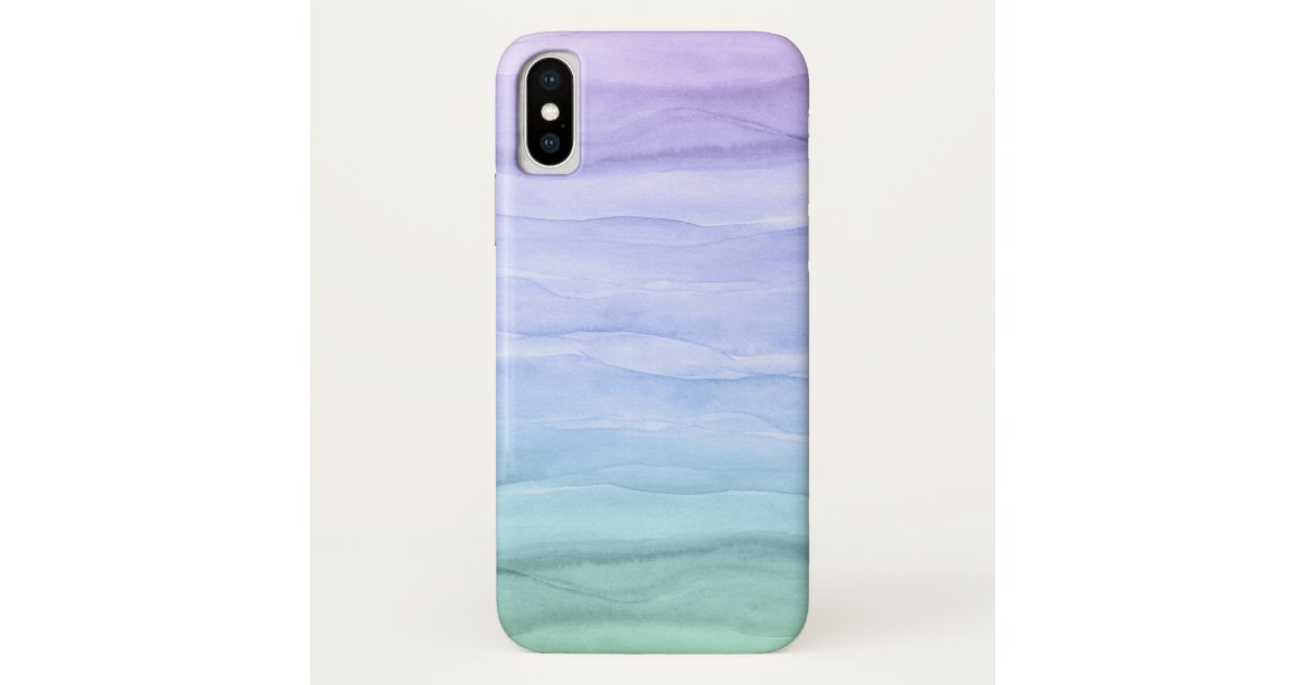 Watercolor Layers Blue Ombre Abstract Case Mate Iphone Case