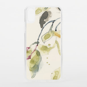 Watercolor Leaf Branch Triptych iPhone XS Case