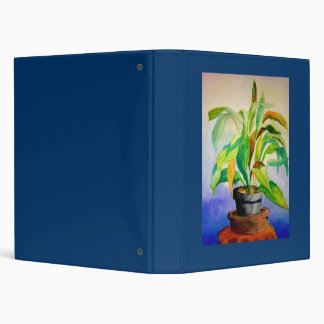 Watercolor Leaves 3 Ring Binder