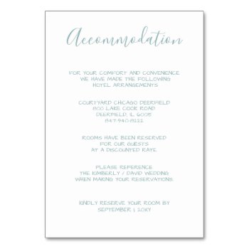 Watercolor Leaves Monogram Accommodation Cards by blessedwedding at Zazzle