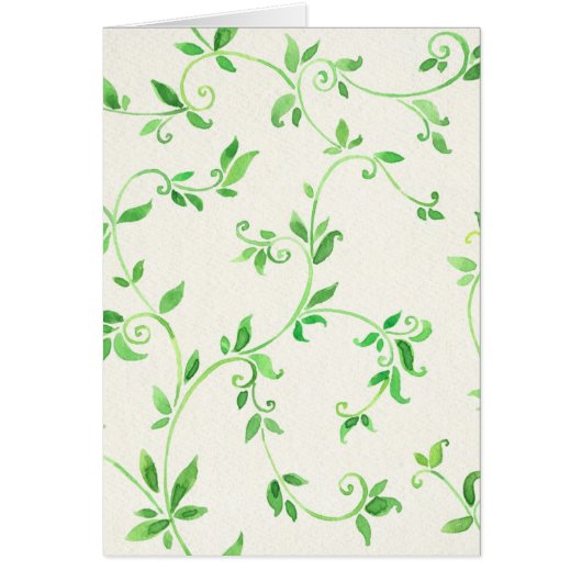 Watercolor leaves pattern cards (Front)