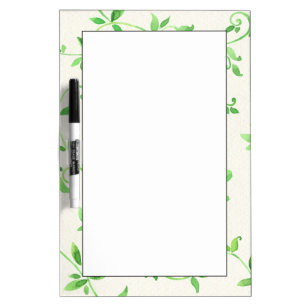 Watercolor leaves pattern Dry-Erase board