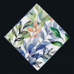 Watercolor Leaves  Pet Bandana<br><div class="desc">Celebrate nature's beauty with this 'Watercolor Leaves' design. Featuring a vibrant pattern of colorful watercolor leaves paired with black line-art illustrations of leaves. This artistic design is perfect for nature lovers.</div>