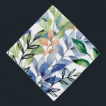 Watercolor Leaves Pet Bandana<br><div class="desc">Celebrate nature's beauty with this 'Watercolor Leaves' design. Featuring a vibrant pattern of colorful watercolor leaves paired with black line-art illustrations of leaves. This artistic design is perfect for nature lovers.</div>
