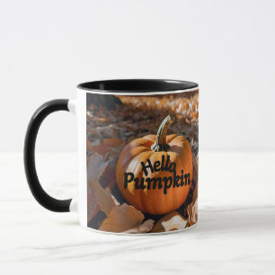 Watercolor Leaves Pumpkin Coffee Gift Mug