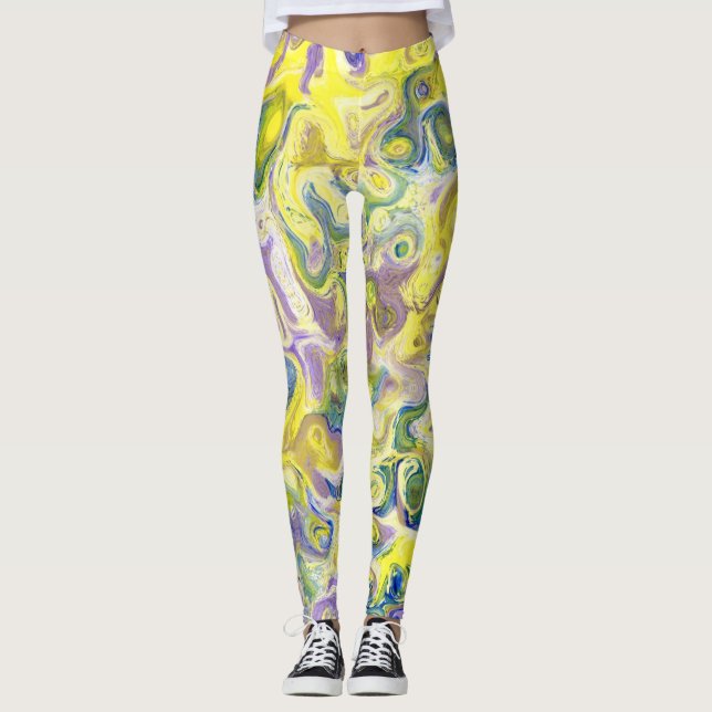 Watercolor Leggings for Women who Love Color (Front)