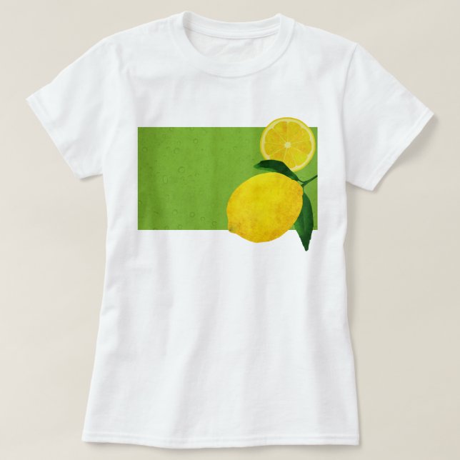 Watercolor Lemon 14 T-Shirt (Design Front)