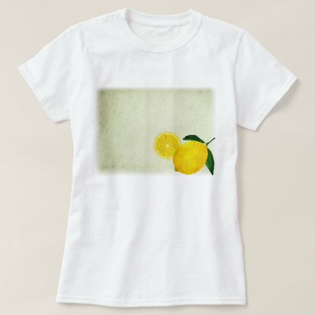 Watercolor Lemon 18 T-Shirt (Design Front)