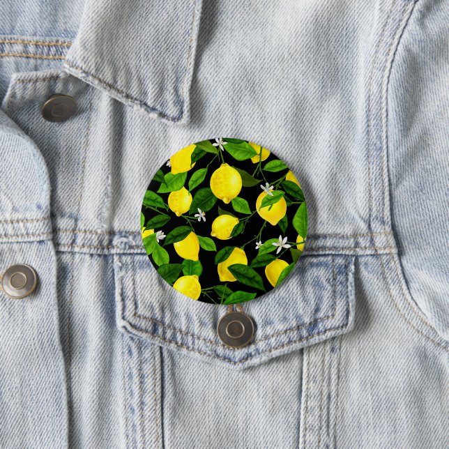 Watercolor Lemon 2 Button (In Situ)