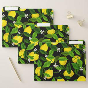 Watercolor Lemon 2 File Folder