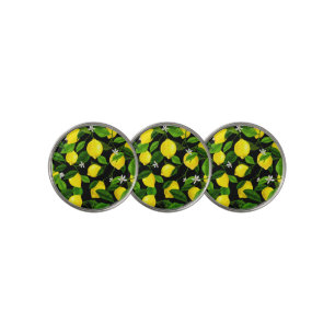 Watercolor Lemon 2 Golf Ball Marker