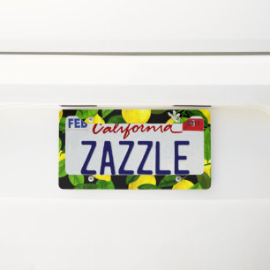 Watercolor Lemon 2 License Plate Frame