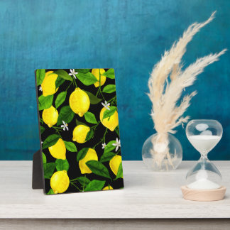 Watercolor Lemon 2 Plaque