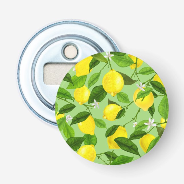 Watercolor Lemon 3 Bottle Opener (Front)