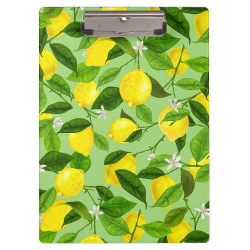 Watercolor Lemon 3 Clipboard