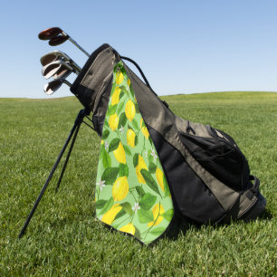 Watercolor Lemon 3 Golf Towel