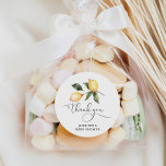 Watercolor lemon baby shower favors classic round sticker<br><div class="desc">Watercolor lemon baby shower favors.
Matching items available.</div>