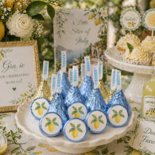 Watercolor Lemon Birthday Hershey®'s Kisses®