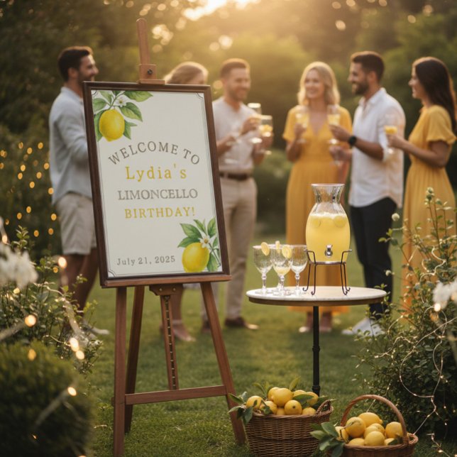 Watercolor Lemon Birthday Welcome Sign (Creator Uploaded)