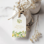 Watercolor Lemon Bridal Shower Gift Tags<br><div class="desc">Add a personal and stylish touch to your favors with the Watercolor Lemon Bridal Shower Gift Tags. Featuring vibrant watercolor lemons and delicate florals, these tags bring charm and elegance to every gift. Whether for small tokens of appreciation or larger keepsakes, these tags complete the look of your celebration. Make...</div>