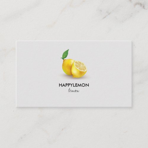 Watercolor Lemon citrus lime Business Card