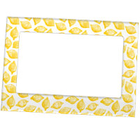 Watercolor Lemon Citrus Pattern