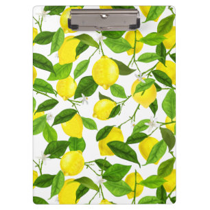 Watercolor Lemon Clipboard