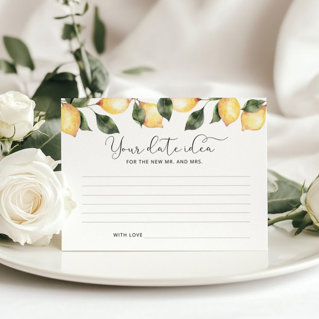 Watercolor lemon Date night idea. Lemon date jar (Creator Uploaded)