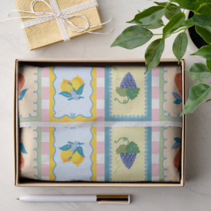 Watercolor Lemon Freshly Graduated Party Class 26 Tissue Paper