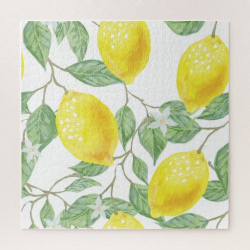 Watercolor Lemon Fruit Jigsaw Puzzle