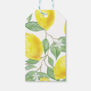Watercolor Lemon Gift Tags