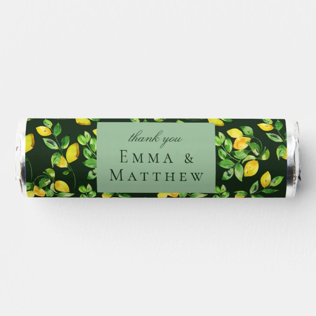 Watercolor Lemon Green Breath Savers® Mints (Front)