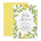 Watercolor Lemon Greenery Wreath Baby Shower