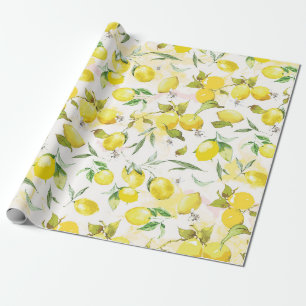 Watercolor lemon II Wrapping Paper
