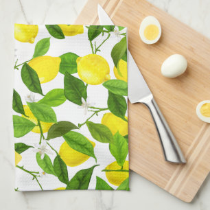 Watercolor Lemon Kitchen Towel