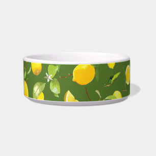 Watercolor Lemon & Leaves 5 Bowl