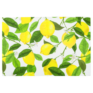 Watercolor Lemon Metal Print
