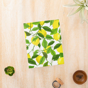 Watercolor Lemon Mini Binder