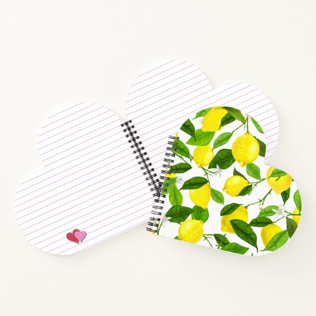 Watercolor Lemon  Notebook (Inside)