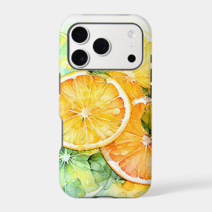 Watercolor Lemon Orange Lime Botanical Kitchen iPhone 17 Pro Case