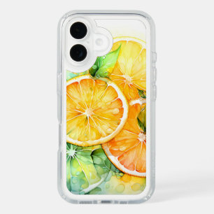 Watercolor Lemon Orange Lime Botanical Kitchen iPhone 16 Case